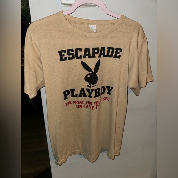 Vintage Other - Vintage PLAYBOY ESCAPADE Thin CLASSIC T shirt Size MEDIUM 70’s 80’s